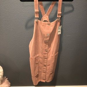 Corduroy Blush Skirt Overalls